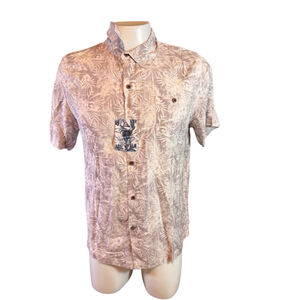 Men's Havana Jim Hawaiian Shirt, Size M, Light Grey